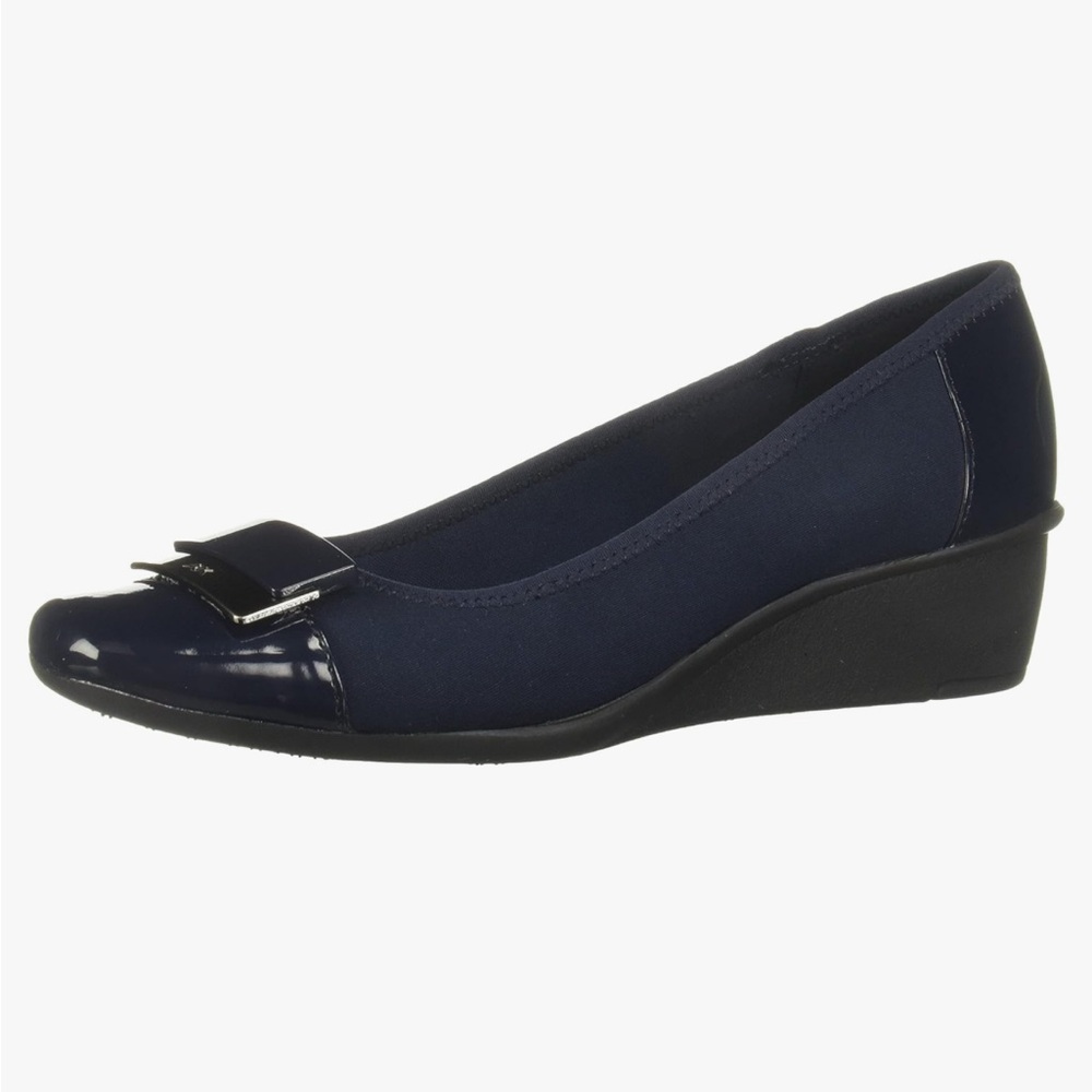 Women's Navy Wedge Shoes